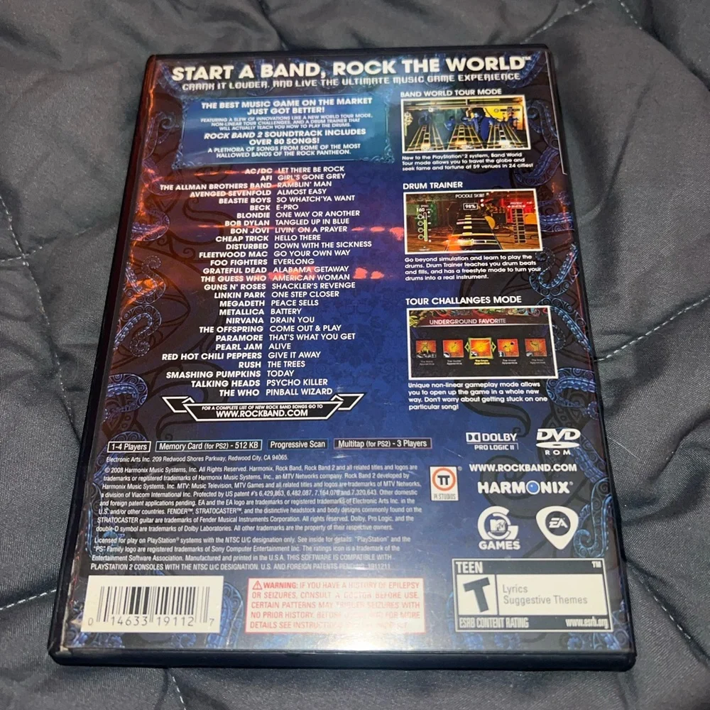 Rock Band 2 for PlayStation 2 - Picture 2 of 4